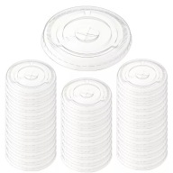 Ploché opakovane použiteľné vrchnáky s výbrusom, plastové PET, 78mm, 50 ks