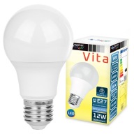 SMD LED žiarovka E27 A60 2835 12W 230V BIELA
