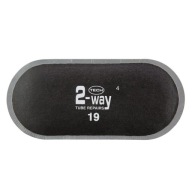 Záplata záplata oválna trubica 2-cestná T-19BK 150x70mm TECH