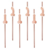 PENISKI slamky rose gold BACHELOR PARTY 8 ks.