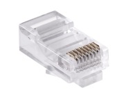 RJ45 PLUG 8P8C UTP 5e drôt (10 kusov)