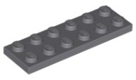LEGO tanier 2x6 tmavosivá 4211002 3795