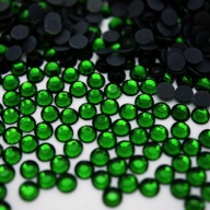 Thermo Crystals Sklenené kamienky tmavozelené 4mm 1000 kusov