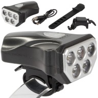 CYKLISTICKÁ LAMPA PREDNÁ 5 LED USB NA BICYKEL