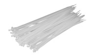 KABELOVÉ VIAZAČKY 300 X 4,8 BIELE 100 KS