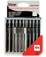 Listy do priamočiarych píl 10 ks, PVC drevo S10790