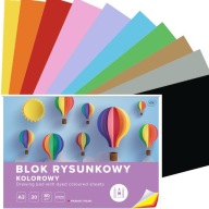FAREBNÝ VÝKRESOVÝ BLOK 20 LIST 10 FARIEB A3