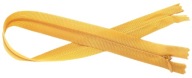 Zips 40 cm, skrytý špirálový zips, horčica