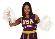 Pom Poms Cheerleader Cheerleader White White 2 ks