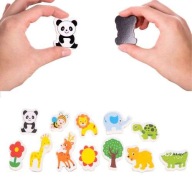MAGNETY NA CHLADNIČKU 12 KS ZVIERATÁ PRÍRODA