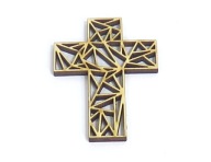 GEOMETRICKÝ DEKOR KRÍŽOVÝ KRÍŽ 60x42mm QE82