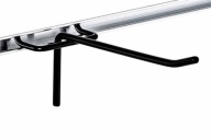 Single Slatwall háčik, čierny drôt, 25 cm