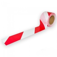 VÝSTRAŽNÁ PÁSKA BIELA ​​A ČERVENÁ 75-80MM*200M