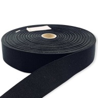 Česká tkaná guma 25mm čierna