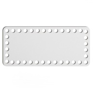 biely základný košík dno 10x22cm HDF obdĺžnik