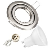 SET pohyblivé halogénové svietidlo + GU10 LED 7,5W