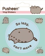 Pusheen the Lazy Cat samolepky na zošity, knihy, samolepky pre deti, 5 kusov