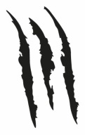 Nálepka CLAW na motorku 15cm _COLORS
