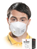 Hygienická maska ​​s ventilom MAS-KN95V 5 kusov