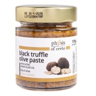 Grécka pasta so zelenými olivami, čiernou hľuzovkou a extra panenským olivovým olejom