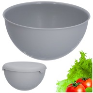 PLASTOVÁ KUCHYŇSKÁ MISKA 3L S KRÍKOM ŠEDÁ VEĽKÁ 24,5CM UNIVERZ.