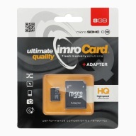 Pamäťová karta IMRO microSD 8 GB CLASS 10 UHS I 100 MB/s s adaptérom SD