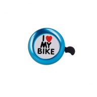 Milujem môj zvonček na bicykel, modrý, 5,5 cm