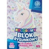 FAREBNÝ ŠKOLSKÝ BLOK, A4, 10 listov ASTRA