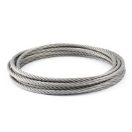Oceľové lano, NEREZOVÉ INOX, kyselinovzdorné, 7x7, 6 mm - 1 m