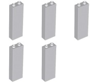LEGO 2454 PILLAR 1x2x5 svetlosivá NOVINKA (20g) 5 ks.