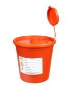 NÁDOBA NA LEKÁRNY ODPAD | 2 litre | Tetovacie štúdio | Na tetovacie ihly