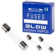 AUTOPOISTKA SKLENENÁ RÚRA RÝCHLA RÝCHLA 100mA 5x20MM 100ks