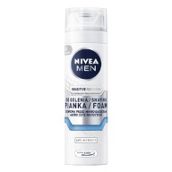 NIVEA citlivá regeneračná pena na holenie, 200 ml