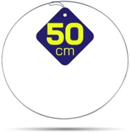 STRIEBORNÝ kovový prsteň na lapače snov, 50 cm