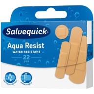 SALVEQUICK Aqua Resist náplasti VODEODOLNÉ mix veľkostí DÝCHACIE 22 ks