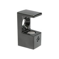 GRACE SKLENENÁ PODPORKA POLICE ČIERNY NIKEL PRE SKLO DO 8 mm PRE SKRUTKY