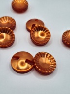 Plastový ozdobný kvet Červený Oranžový gombík so závitom 23 mm