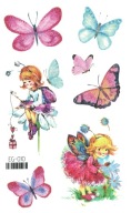 Umývateľné tetovanie pre deti GLITTER BUTTERFLIES EG010