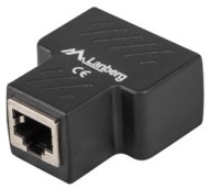 Adaptér Konektor Rozdeľovacia zástrčka 1x - 2x RJ45 FTP