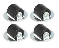 Wheel Roller zapustený fi14 čierny - 4 ks