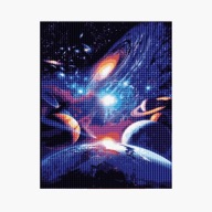 Diamantové vyšívanie Diamond 30x40cm Planets DPX-00157