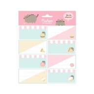 CAT PUSHEEN nálepky na zošity, 16 ks NA POPIS