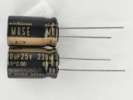220uF 25V Nichicon MUSE UKZ (4 kusy)