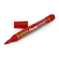 ČERVENÝ PERMANENTNÝ ZNAČOVAČ PENTEL N850 okrúhly