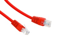 GEMBIRD RJ45 kat. 5e prepojovací kábel sieťový 0,5M červený