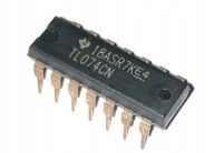 TL074 CN DIP-14 Operačný zosilňovač Original TI
