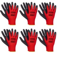 6X PRACOVNÉ RUKAVICE REDLATEX VERKEN RUKAVICE STRONG OHS veľ 9