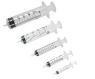 Sada 8 ks elektrotechnických striekačiek 2-50ml