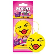Prívesok do auta AREON Dry Smile Bubble Gum