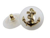 18mm Gombíky s kotvou 12 ks farba POLOTRANSPARENTNÁ/ZLATÁ K122 15007